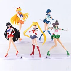 5pcs-Set Sailor Moon Anime Figure Action Figure Model Kawaii Doll toys Gift