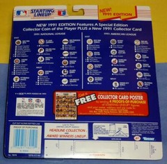 1991 NOLAN RYAN Texas Rangers #34 Starting Lineup ! 7 No-Hitters !