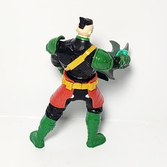 DC Comics Robin Ninja Strike Action Figure Toy with Accessories Black Red Green