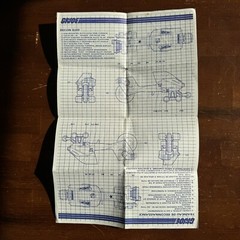 Vintage GI Joe Cobra ARAH Large Set Of Original Blueprints Canadian Released