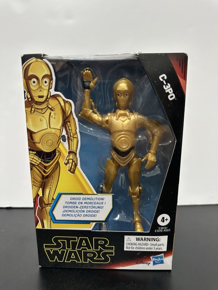 Star Wars Galaxy of Adventures C-3PO Action Figure Droid Demolition 5” 2019