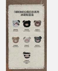 Authentic Hirono Road Journal Series Fridge Magnet Blind Box Figures Toy Gift