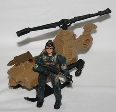Lanard The Corps Solder in Helicopter With Weapons