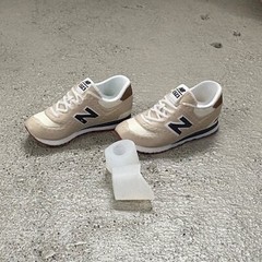 ATS-NB-TAN: 1/12 NB Sneakers & ankle adapters with box for 6″ figure – Tan