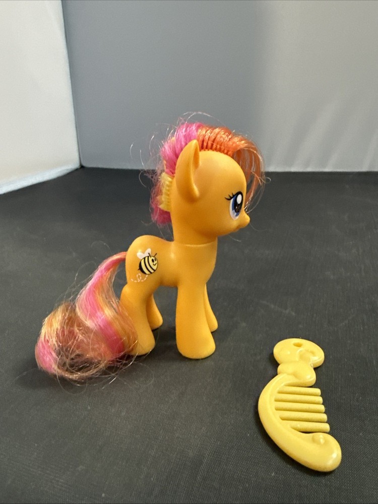 My Little Pony G4 2010 Honeybuzz Brushable Figure Rare HTF Honey Buzz Hair Cut