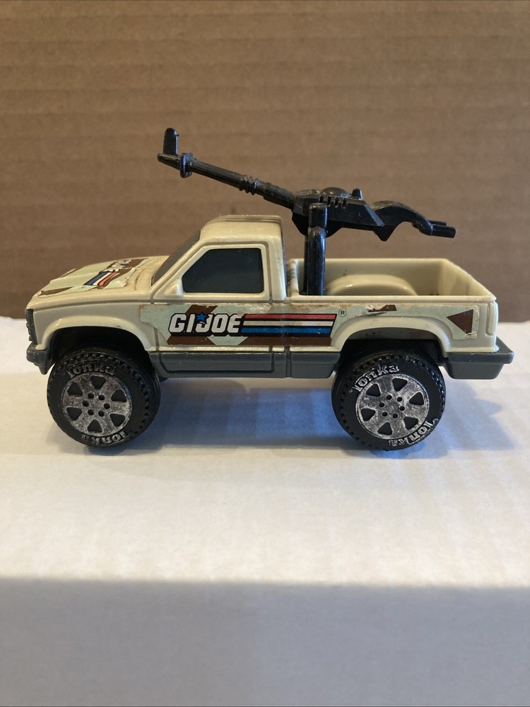 GI Joe Military Machines Desert Jeep 4×4 Pickup Truck & Gun Tonka 1988 Used