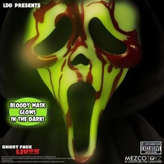 Mezco Living Dead Doll: Scream Bloody Glow-in-The-Dark Ghostface, 10″