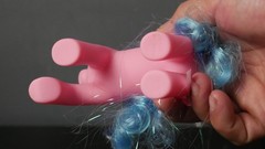 Vintage My Little Pony Mlp SML-16-81 Mushroom-5.5″-Pegasus-Pink/Blue-Wings