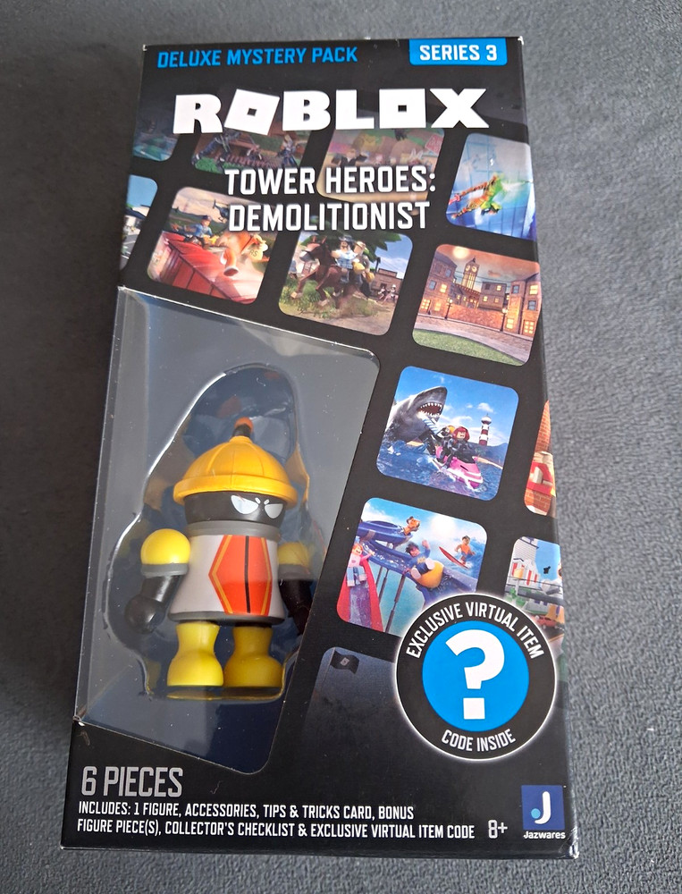 Jazwares Roblox Tower Heroes Demolitionist Deluxe Mystery Pack Series 3 w/ Code