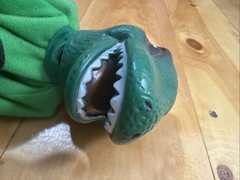 Vintage Rojus Komodo Dragon Lizard Punchosaurus Godzilla Boxing Punching Puppet