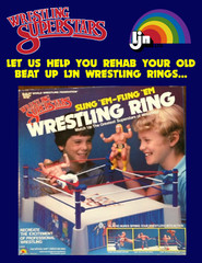 FULL Replacement Sticker Set for LJN Wrestling Superstars Ring – WWE WWF