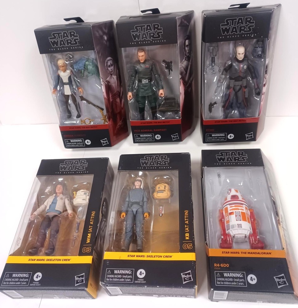 Star Wars Black Series 6 Figures New in Box – Set #21 – Bad Batch, Skeleton Crew