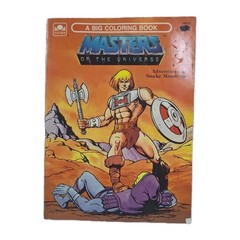 1985 Masters Of The Universe He-Man Skeletor Cover Coloring Book