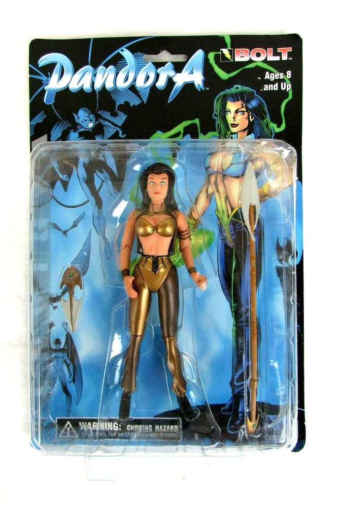 Pandora Action Figure Character 1997 Bolt Ages 8-Up Box Has Small Dent & Crack