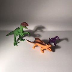 Lot Of 3 DINOSAUR FIGURES Toys Birthday Party Games Christmas Gift