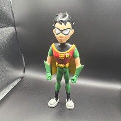 Batman Robin Action Figure Toy Plastic Green Red Yellow Black Cape