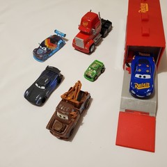 Diecast Disney Pixar Cars McQueen Mack Hauler Truck 95 Kids Toy Car Lot Set Film