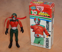 ORIGINAL 1980 POPY WORLD HERO NEW KAMEN RIDER / SKY RIDER FIGURE, #10, NOS