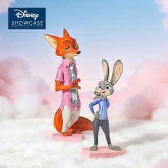 Authentic Enesco Disney Zootopia Nick Judy Heart Shape Action Figure Collectible