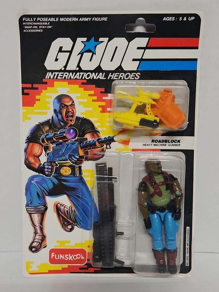 GI Joe 1996 ARAH Roadblock Funskool India New On Card