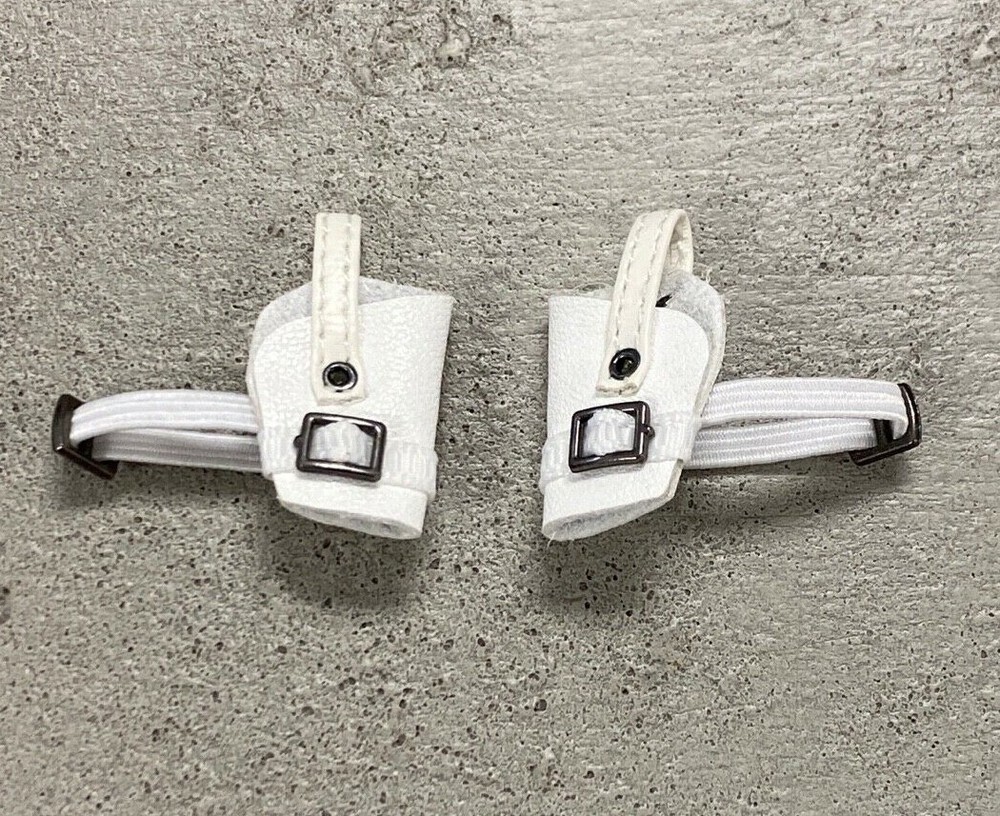 SU-LH-WHT: 1/12 White Leg Gun Holsters x 2 (Left & Right) for 6″ muscular body