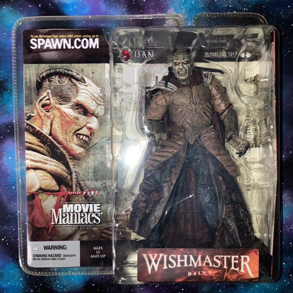 2002 MCFARLANE TOYS SERIES 5 HORROR WISHMASTER MOVIE MANIACS DJINN 6” FIGURE!