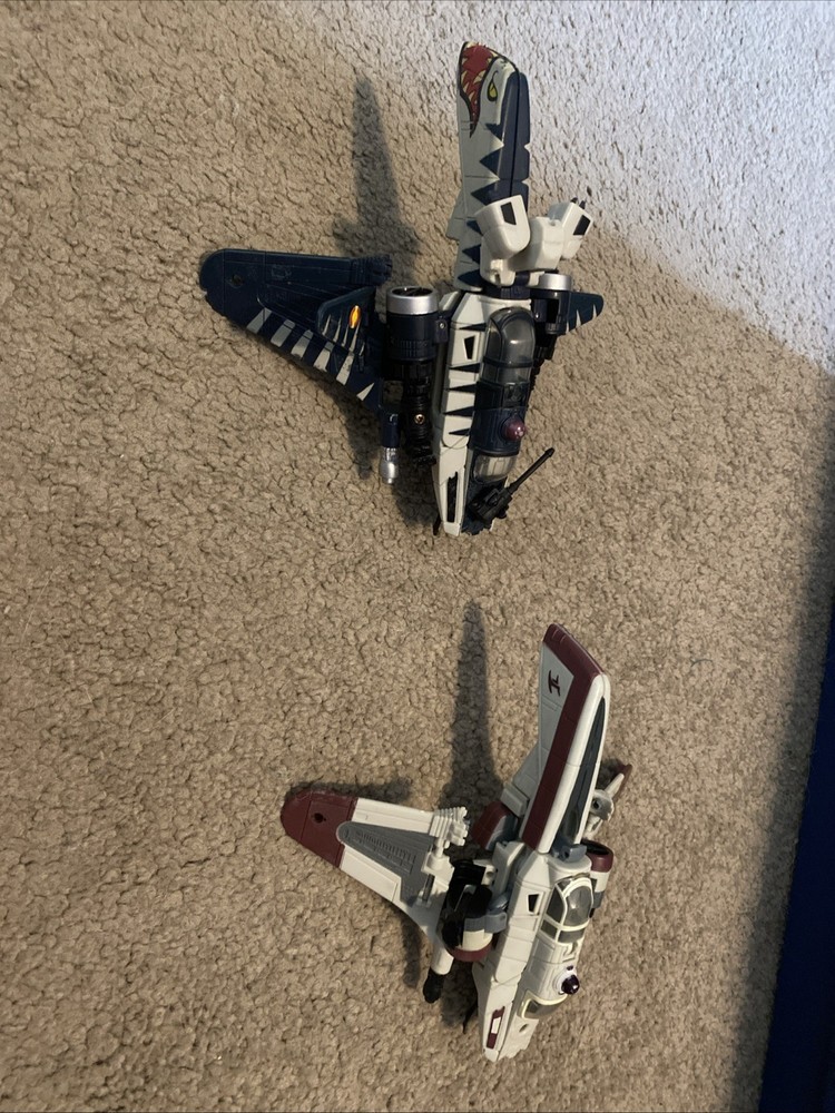 Star Wars Transformers ARC-170 TigerShark Starfighter 2006 Both Ships Pictured