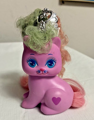 Vintage Little Pretty Kitty Heaven Heart – Mattel Pink Cat w/ Crown – Rare