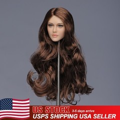 YMTOYS 1/6 Curly Hair Head Sculpt For 12″ Female Suntan Ph TBL Action Figure Toy