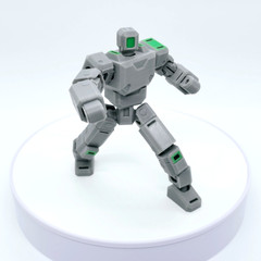 Warrior | Robot Mech Action Figure | 3D Printed Humanoid Articulated Toy