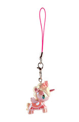 Tokidoki Unicorno Frenzies Shimmer Cherry Blossom Petal Keychain Bag Charm New