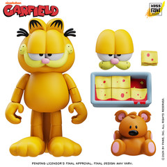 Garfield Action Figure – 25 Points of Articulation with Lasagna & Pooky