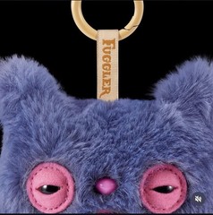 Fuggler Alley Cats 🐱 CHEEZEE (BLUE) 🐱 5″ Plush Bag Charm Keychain Dangler