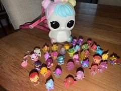 HATCHIMALS COLLECTIBLES LOT OF 35 FIGURES, LOL Bank Preowned And Keychain