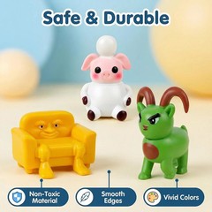 24PCS Steal a Brainrot 67 Toys 1.8 Brain Rot Action Figure Birthday Easter Gift