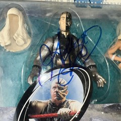 1998 Jakks WWF WWE Wrestling Goldust & Marlena 2 Tuff Series 1 Figures w Auto