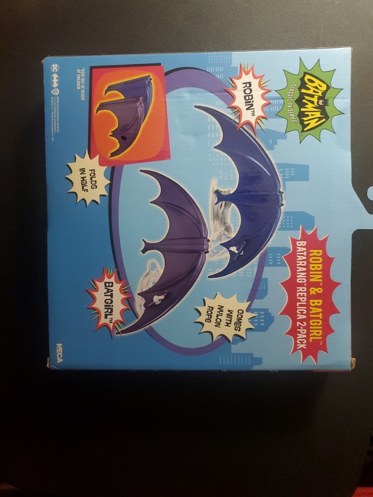 BATMAN classic TV series ROBIN & BATGIRL Batarang replica 2-pack NECA