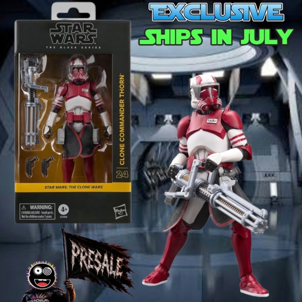 PRESALE Star Wars The Black Series Clone Commander Thorn Clone Wars Exclusive