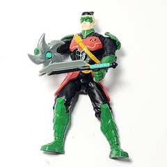 DC Comics Robin Ninja Strike Action Figure Toy with Accessories Black Red Green