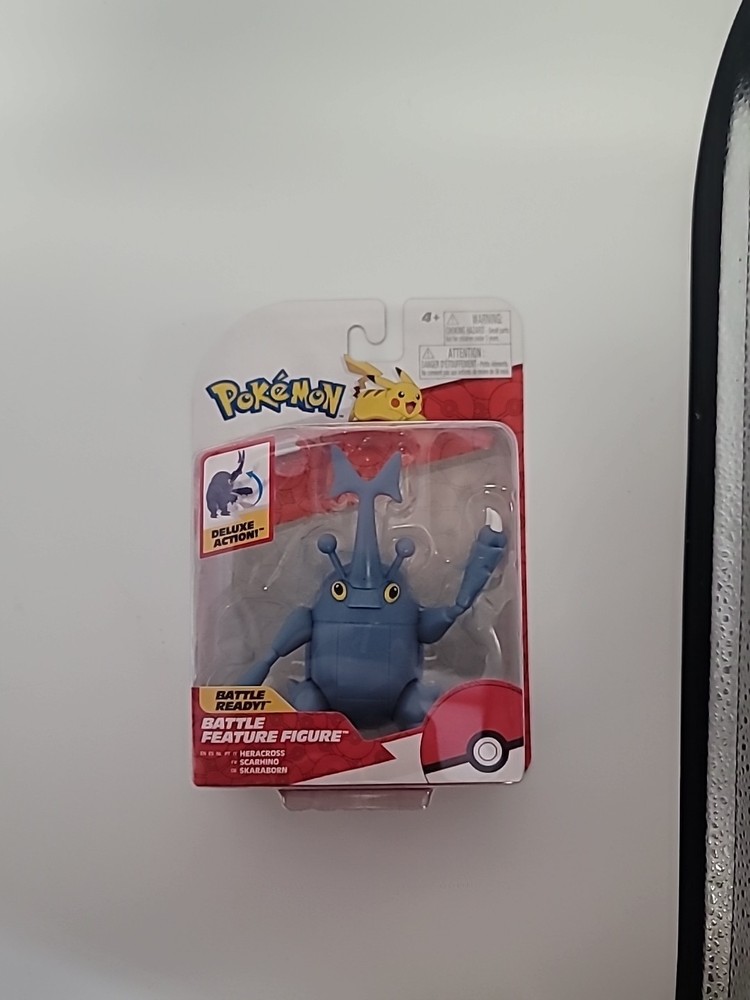 Pokémon Heracross Battle Feature Figure 4.5 Inch Deluxe Figure FREE SHIPPING