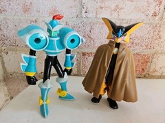 Mega Man Figure Lot Virus Attack WindblastMan Windblast Bass Cape NT Warrior