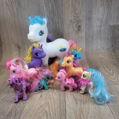 Mixed Lot My Little Pony Mixed Lot of 9 Various Generations Colors and Sizes