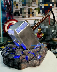 Stormbreaker Thor Hammer Avengers LED Stand Base Resin Gifts Cosplay Prop New