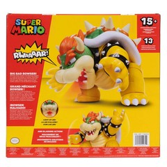 Big Bad Bowser Super Mario Action Figure 12” Light Up Sound Jakks Pacific NEW