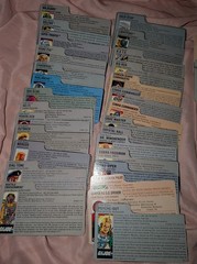 Vintage GI Joe ARAH Info Cards, Paperwork, Vehicle Blueprints.