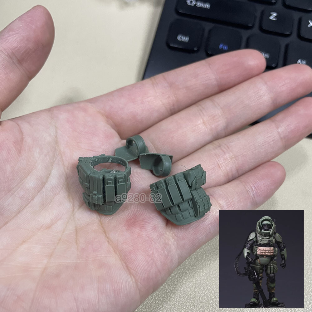 Unpainted 1/18 3.75″ Leg Halter Front Arm Armor Action Figure Parts Accessory