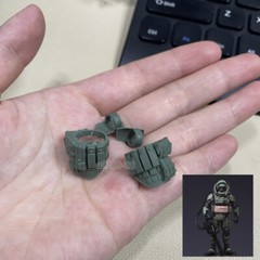 Unpainted 1/18 3.75″ Leg Halter Front Arm Armor Action Figure Parts Accessory