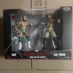 AEW Blood & Guts Dog Collar Match cm Punk MJF 2-Pack Action Figure