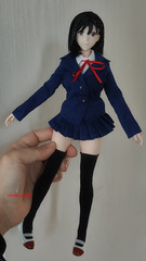 1:6 Anime Cosplay Cute Girl Head Sculpt Fit 12” Female PH UD LD Figure Body Toy