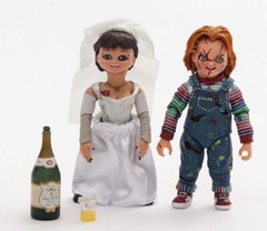 NECA Bride Of Chucky Ultimate Chucky & Tiffany 4″ Action Figure 2 Pack New